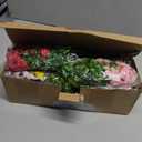 AGIRL 16 Bundles Artificial Flowers for Outdoor,No Fade Fake Plastic Flowers Faux Plants for Hanging Planters Decoration Indoor Outside Garden Porch Window Box Home Wedding
