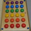 Nene Toys Wooden Color Matching Puzzle for Toddlers 2+ Years  Montessori Pegboard Button Game with Wooden Nails & Cards  Educational Toy for 2 3 Year Old Boys Girls  Fine Motor Skill Learning