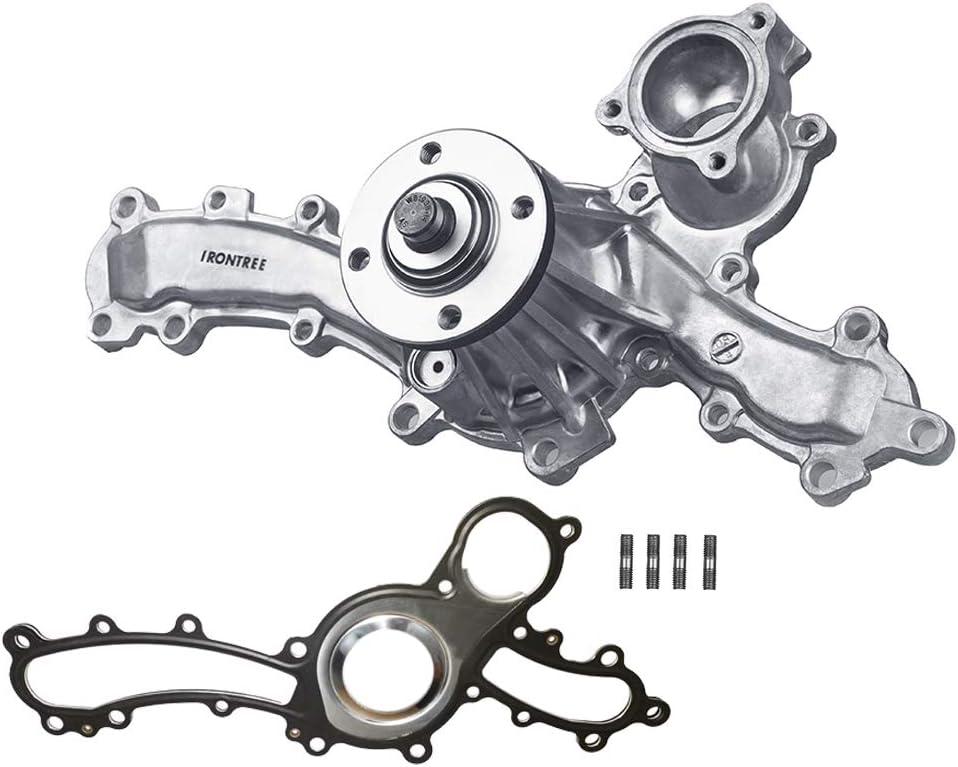 IRONTREE AW6037 Professional Water Pump Kit with Metal Gasket for 03-09 Toyota 4Runner, 07-09 Toyota FJ Cruiser, 05-15 Toyota Tacoma, 05-11 Toyota Tundra, 4.0L V6 Engine, OE Replacement