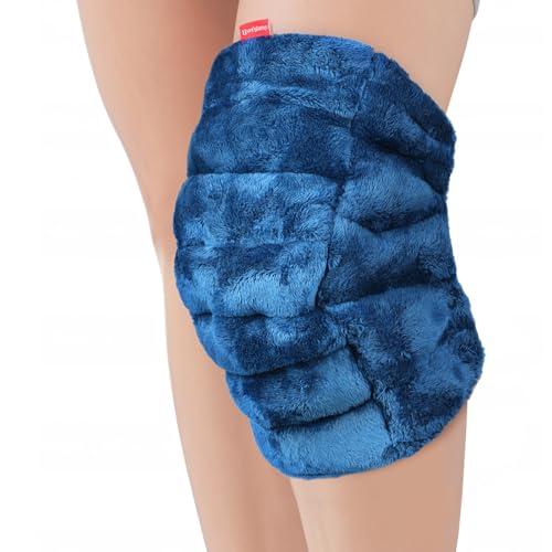 Comfytemp Microwave Heating Pad for Knee Pain, Joint Stiff, Microwavable Knee Wrap for Muscle Relief, Moist Heat Knee Warmer for Injuries, Get Well Item, Running Essential, 1 Pack