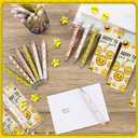 24 Sets Positive Affirmation Gift Bulk Include Happy Eternal Smile Pencil Yellow Smile Face Eraser Happy to See You Bookmark Card Inspirational Gift for Student Team Teacher Valentines