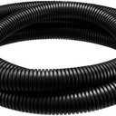 Corrugated Tubing Not-Split Flexible Bellows Tube Pipe Preservative for Electric Conduit Liquid Black PE Plastic