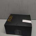 IXU Women's Faux Fur Boot Furry Fluffy Round Toe Suede Snow Winter Women Boots Comfy Plush Warm Short Outdoor Indoor Flat Shoes Mid-Calf Boots (9, Black)