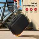 Lmcpa Storage Case for Nintendo Switch 2,Protective Hard Travel Carry Case for Switch 2 Camera,Console,Pro Controller and Other Switch 2 Accessories with 22 Game Cartridges and Shoulder Strap,Black