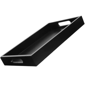30x22 black metal tray