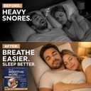Breathe More Extra Strength TAN Nasal Strips for Snoring Relief & Easy Breathing | 50 Ct |Wide Fit | Latex-Free, Drug-Free | Strong Adhesion | Sensitive Skin | Cold & Allergy Congestion Relief