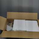 Wall Sconces, Tulip-Shaped Glass Shade, Modern Wall Lamp, with Knob Switch, for Home Bedroom Doorway Decoration (White Glass + Brass Finish, 2-Pack Hardwired)