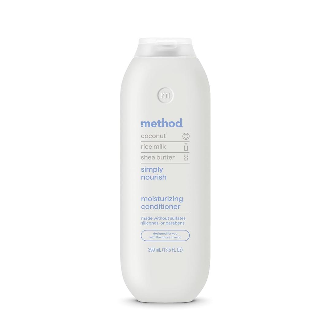 Method Moisturizing Conditioner, Simply Nourish - Revitalizes Dry Hair, Safe for Color-Treated Hair - Sulfate Free and Cruelty Free - 13.5 oz