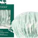 EcoTools XL Shower Cap, Large Hair Cap For Shower Or Bath, Protect Hair & Keep Dry, Reusable & Waterproof Material, Comfortable Fit For All Hair Types & Head Sizes, Cruelty-Free & Vegan, 1 Count