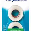 Nexcare Flexible Clear Tape, Waterproof Transparent Medical Tape, Secures Dressings and Catheter Tubing - 1 In x 10 Yds, 2 Rolls of Tape
