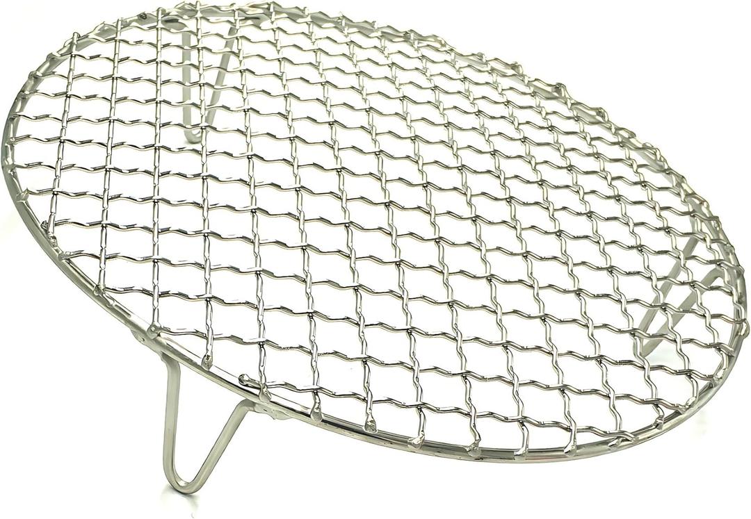 Dia 12" X 2" Height Multi-Purpose Cross Wire Rack Round Steaming Cooling Stainless Steel Barbecue Racks/Grills/Pan Grate/Carbon Baking Net (305mm/12)