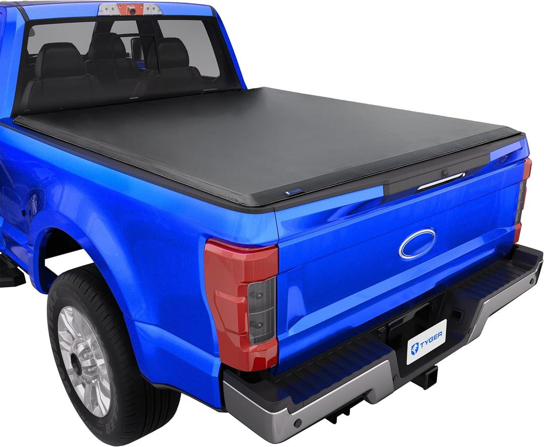 Tyger Auto T1 Soft Roll-up Truck Bed Tonneau Cover Compatible with 2017-2026 Ford F-250 F-350 Super Duty | 6.75' (82") Bed | TG-BC1F9127