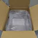 12 Pack Clear Plastic Storage Bins, Pantry Organizers and Storage, Clear Pantry Organizer Bins, Plastic Containers with Handle for Kitchen,Freezer,Cabinet,Closet,Bathroom Under Sink Storage (Medium)