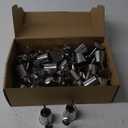 Layhit 50 Pcs Mini Watering Can Miniature Galvanized Watering Pot Garden Water Can Mini Kettle for House Crafts Garden Ornaments Gardening Landscape Party Favors, 3.35 x 1.57 x 1.97 Inches, Silver
