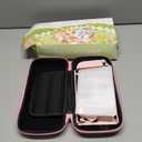 FANPL Pink Case Bundle for Nintendo Switch 2 (2025) Accessories, Portable Hard Carrying Cover with Protective Skin , Screen Protector, 2 Thumb Grips