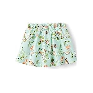 Gymboree Girls and Toddler Pull-on Skirts, Floral Green Size 2T