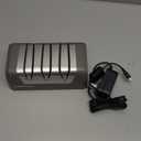 ChefsChoice Electric Knife Sharpeners with Rechargeable Battery for 15 and 20-Degree Straight and Serrated Knives using 100-Percent Diamond Abrasives, 2-Stage, Gray