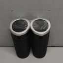 Car Trash Can Bin with Lid, 2 Packs Mini Leakproof Garbage Can for Vehicle, Cup Holder Trash Can, Small Trash Bin for Cars, Home, Bedroom, Office (Silver)