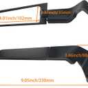 Xintre Motorcycle Mirrors Universal 10MM and 8MM Stealth Mirrors Motorcycle Wind Wing Side Mirror Rotating Rear View Mirror Compatible with Duke 390 250 Yamaha MT-07 Kawasaki Z400 Z650 Z900 Z1000 etc