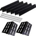 Grill Parts 7620 Flavorizer Bars for Weber Genesis E310 E320 E330 S310 S320 S330 EP310 EP330 with Porcelain-Enameled 62756 Heat Deflector 3pcs 62752 Burner Tubes for Weber Genesis 300 Series