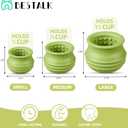 Dog Enrichment Treat Toy, Long-Lasting Wobbly Interactive Freeze Lick Toys for Dogs, Stuffable Puzzle Feeder Toy for Boredom, Silicone Treat Dispensing Chew Toy (Green,M)