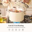 Redchef 8 QT Ceramic Stock Pot with Lid, Healthy Kitchen Soup Pot Nonstick, 8 Quarts