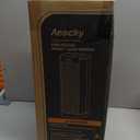 3Rd-Gen AEOCKY Space Heater with AI Thermostat, 1500W PTC Electric Heaters for Indoor Use With Remote, 70 Oscillation, Utmost Silence, Safe Portable for Office, Bedroom, Room, Home (Black)