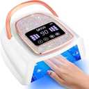 Rechargeable UV LED Nail Lamp, SKYUV Cordless Nail lamp for Gel Polish, UV Nail Lamp with 4 Timer Setting and Handle, Professional Nail UV Light for Gel Nails with 30 Beads for Salon and Home