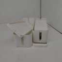 Chouky Cable Organizer Box Set of Three, Power Cover Cord Holder Surge Protector for Desk (White)