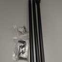 Curtain Rods for windows 32-48 inch, 5/8 inch Decorative Curtain Rod Set, Matte Black Splicing Heavy Duty Metal Curtain Rod with Brackets