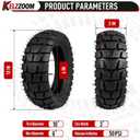 255x80 Tire and Tube,80/65-6 Scooter Tire Off Road