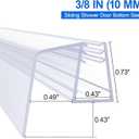 Yecaye 3 Pack 3/8" x 39" Sliding Shower Door Bottom Seal, Shower Door Sweep