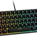 Snpurdiri 60% Wired Gaming Keyboard, RGB Backlit Ultra-Compact Mini Keyboard, Waterproof Small Compact 61 Keys for PC/Mac Gamer, Typist, Travel, Easy to Carry on Business Trip (Black)
