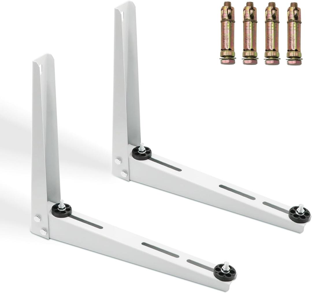 Mini Split Wall Mounting Bracket for 9000-15000 BTU Universal Air Conditioners Heat Pumps, Heavy Duty Support Bracket for Ductless, HVAC, Compressor