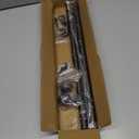 GXOACKJ Curtain Rods for windows 32-48 inch, 5/8 inch Decorative Brown Splicing Heavy Duty Metal Curtain Rod set with Brackets