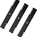 60" Deck Replacement Toothed Mulching Blades for 105-7718 105-7777 105-8777 - Compatible with Toro Z Master Z500 Z555 Z557 Z587L Z588E - 3 Pack