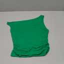 ForeFair Womens Off Shoulder Tops Sleeveless Going Out Crop Tank Tops Slim Fitted Shirts Summer Outfits Y2K Cute Tops (Small, Green)