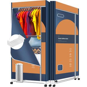 Portable Clothes Dryer, 1600W Fast-Drying Portable Dryer for Apartment, 67Inch -3 Tier Foldable High Capacity Clothes Dryers Rack, Small/Compact Portable Dryer with Timer for RV, Travel