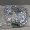 20 Inch Christmas Wreath Winter Eucalyptus Artificial Faux Evergreen Wreath Greenery Decoration for Window Outdoor Outside, Artificial Holiday Farmhouse Modern Wreath for Indoor Decor (Blue)