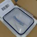 Large Glass Food Storage Container with Airtight Locking Lid ,Glass Food Storage Containers with Knife and Fork, 5600 ML / 189 oz /23 Cup - Storing Rotisserie Chicken, Food, Vegetables, Fruit