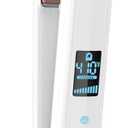 Conair Double Ceramic Flat Iron, 1-inch Digital Flat Iron (1-inch Digital Display, White)