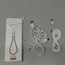 Phone Lanyard Charger Cable USB C Cable, PD240W USB C to USB C Cables, Phone Wrist Strap, Anti Theft Phone Strap, Wrist Lanyard for iPhone/Samsung/Android Phones(Black/0.98ft)