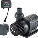 Hygger 24V DC Water Pump with LCD Display Controller - 1720 GPH Inline/Submersible Saltwater Aquarium Return Pump for Coral Reef Tank Sump