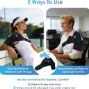 ComfiTECH Dual-Gel Shoulder Ice Pack Wrap with 30-Min Cooling for Muscle Comfort, Adjustable Rotator Cuff Shoulder Brace for Surgery Recovery, Flexible Cold Compression Sleeve for Baseball & Tennis, L
