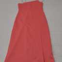 LYANER Women's Spaghetti Straps Split Hem Sleeveless Zipper Bodycon Midi Dress, Size Small