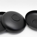 12inches Steel Bowl Decor Black, 3 Pieces