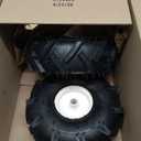AR-PRO 11x4.00-4" Tiller Tire and Wheel, 3/4" Axle Bore Hole, 3-1/8" Centered Hub, Compatible with Craftsman and Troy-Bilt Tiller, 4Ply Pneumatic (Set of 2)