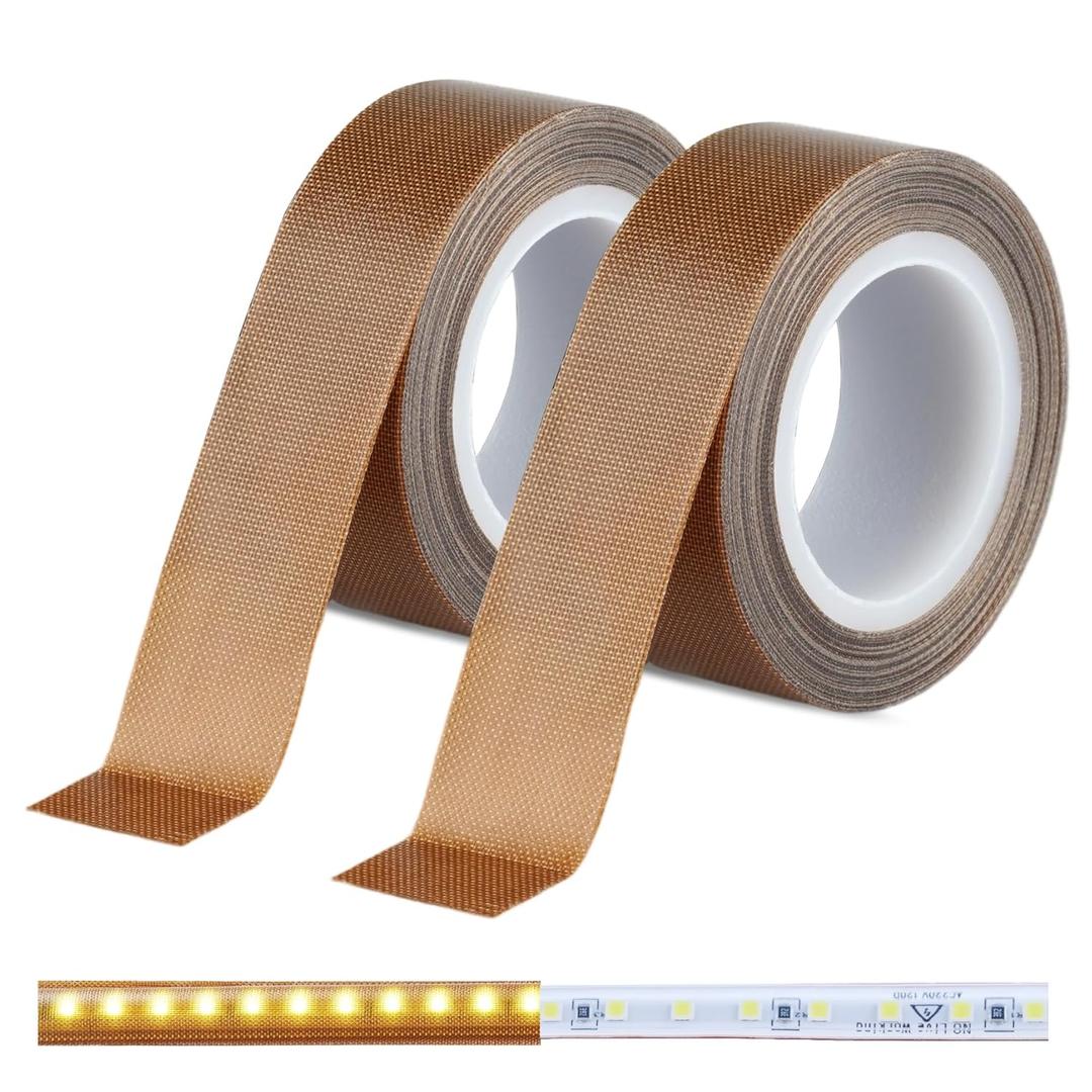 Light Strip Masking Tape 0.78inx 32.8ft Brown Light Dimming Tape for Soften Light, 2PCS