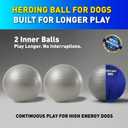 18 Herding Ball for Dogs with 2 Inner Balls, Dog Herding Ball for Mental & Physical Stimulation, Interactive Toy for High-Energy Dogs, Herding Ball for Australian Shepherd & Working Breeds