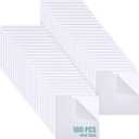 Pangda 100 Pcs 4'' x 4'' Clear Cast Acrylic Squares Plastic Sheets Square Transparent Panel Signs with Protective Paper for DIY Projects Photo Frame Display Craft(0.04'' Thick)